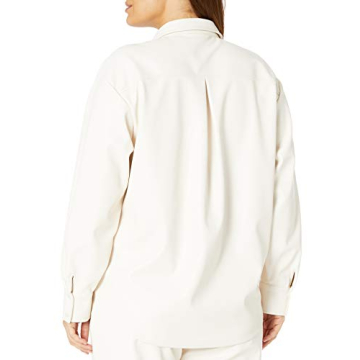 Faux Leather Shirt Jacket by @lisadnyc - Luxe & Versatile