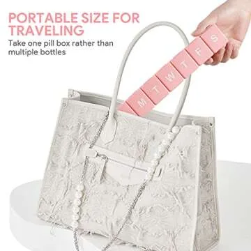 2 Pack Extra Large Pill Organizer for Vitamins and Pills