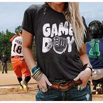 Vintage Leopard Baseball Mom Graphic Shirt for Women