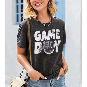 Vintage Leopard Baseball Mom Graphic Shirt for Women