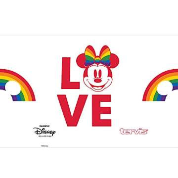 Tervis Disney Minnie Love Triple Walled Insulated Tumbler Travel Cup, Keeps Drinks Cold & Hot, 20oz ...