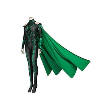 Women's Super Villain Goddess Costume Halloween Cosplay Jumpsuit Bodysuit M