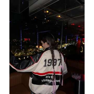 Aelfric Eden Faux Leather Racing Jacket for Unisex