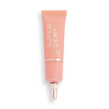 Revolution Beauty, Superdewy Liquid Blush, Richly Pigmented & Buildable, Blendable Formula, Fake The...