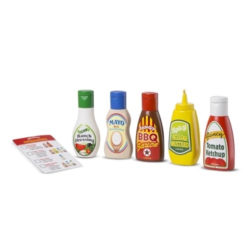 Melissa & Doug Condiments Play Food Set for Kids