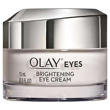 Olay Vitamin C Brightening Eye Cream to Help Reduce Dark Circles, Brightening Cream, 0.5 Fl Oz