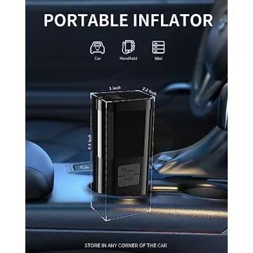 TEMOLA Portable Tire Inflator with LED Light