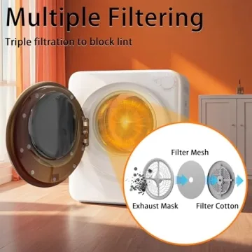 120V 800W Portable Clothes Dryer for Small Spaces