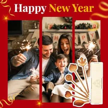 Natural Wooden Spoons and Forks Set for Unforgettable Gifts