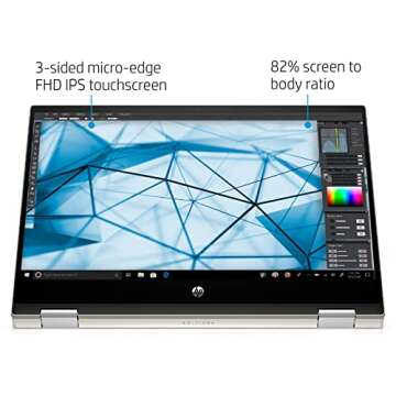 HP Pavilion x360 14 2-in-1 Laptop, 10th Generation Intel Core i5-10210U Processor, 8 GB Ram, 512 GB SSD Storage, 14” Full HD Touch Screen, Windows 10 Home, Backlit Keyboard (14-dh1021nr, 2020)