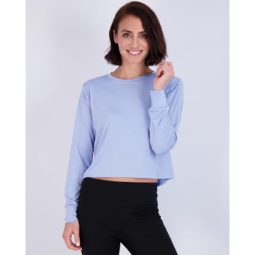 Women's Quick Dry Crop Tops for Yoga Gym Casual Wear