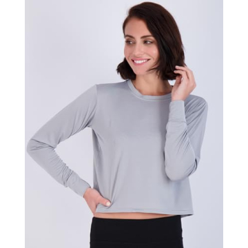 Women's Quick Dry Crop Tops for Yoga Gym Casual Wear