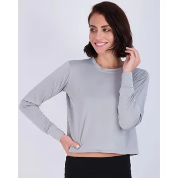 Women's Quick Dry Crop Tops for Yoga Gym Casual Wear