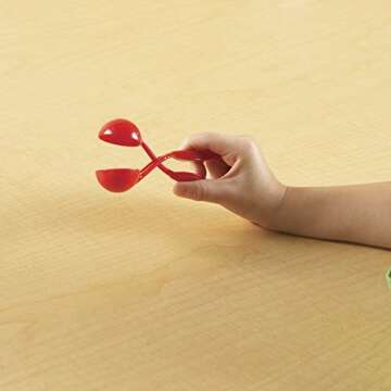 Learning Resources Squeezy Tweezers, Fine Motor Tools for Toddlers, Assorted Colors, Set of 6, Ages 3+