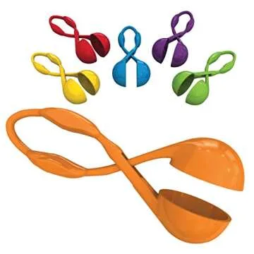 Learning Resources Squeezy Tweezers, Fine Motor Tools for Toddlers, Assorted Colors, Set of 6, Ages 3+