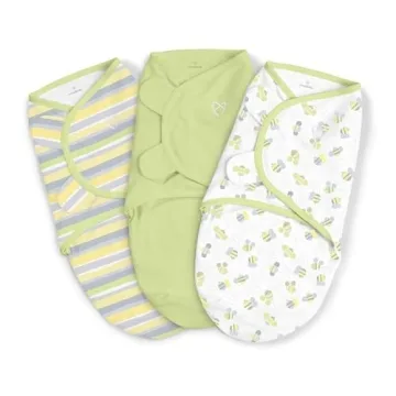 SwaddleMe by Ingenuity Original Swaddle, 100% Cotton, Improves Sleep & Calms Startle Reflex, 0-3 Mon...