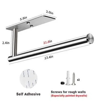 VAEHOLD Self Adhesive Paper Towel Holder for Kitchen