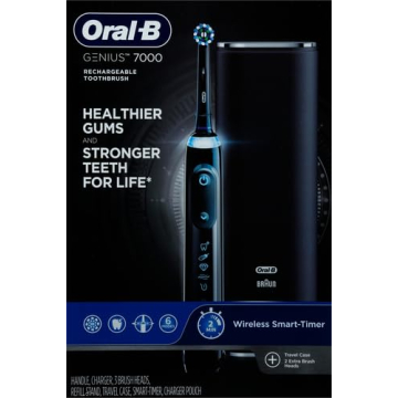 Oral-B Pro 7000 SmartSeries Electric Toothbrush with Bluetooth Connectivity, Black (Packaging May Vary)