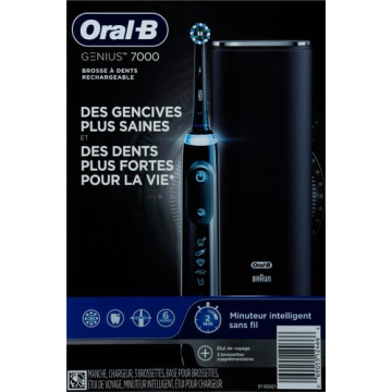 Oral-B Pro 7000 SmartSeries Electric Toothbrush with Bluetooth Connectivity, Black (Packaging May Vary)