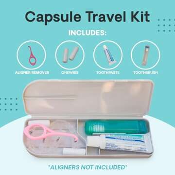 Capsule Dental Retainer Travel Case for Aligners & Mouthguards