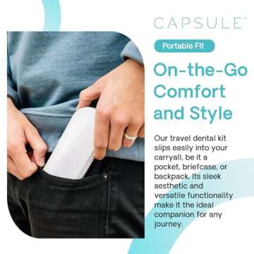 Capsule Dental Retainer Travel Case for Aligners & Mouthguards