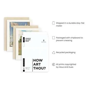 HAUS AND HUES Claude Monet Artwork Fine Art Paintings Set of 4 Water Lilies Posters, Famous Art, Modern Prints UNFRAMED 8" x 10"