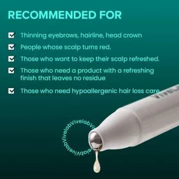 ViveLab Scalp&Hair Serum for Thinning Hair, 15ml–Clinically Tested,Nourishing Formula with Biotin,peptide. Promotes Healthy Scalp&Fuller-Looking Hair