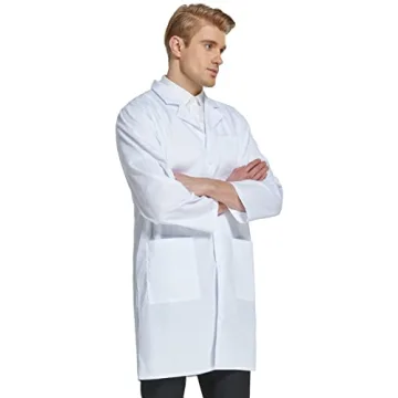 VOGRYE Unisex Lab Coat - Professional White XXS