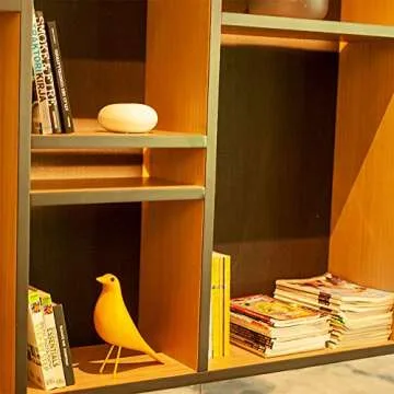 Mid Century Home Decor, House Bird, Adornment Office Home Decor, Desk Dove Ornament, Arts Pigeon Gifts, Replica Sculpture (Yellow)…