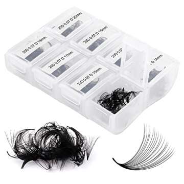 FADLASH Premade Fans Eyelash Extensions 600pcs 14D 20D 25D 30D Volume Lash Extensions D Curl Eyelash Extension Premade Fans Pointy Base Pre Made Fans Lash Extension (20D-0.07D-11-18mm)