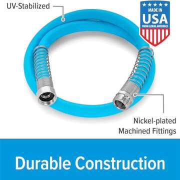 Quality Lead-Free Drinking Water Hose for RVs and Camping