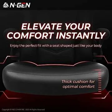 Ergonomic N-GEN Gaming Chair for Home Office Comfort