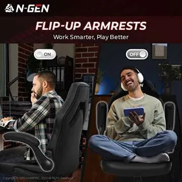 Ergonomic N-GEN Gaming Chair for Home Office Comfort