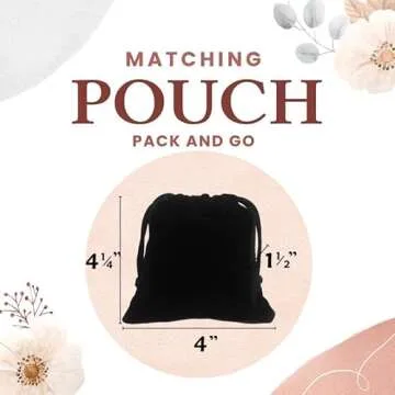 Silky Toes Women’s Velvet Foldable Ballet Flats Portable Travel Shoes (X-Large, Black)