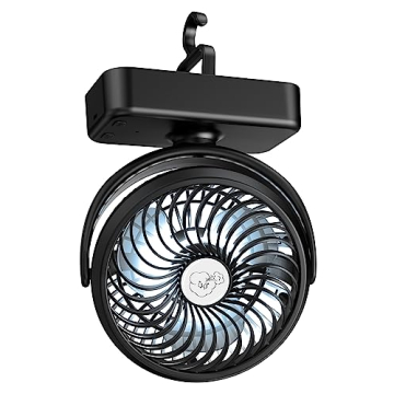REENUO Portable Camping Fan LED Lights 40H Battery Life