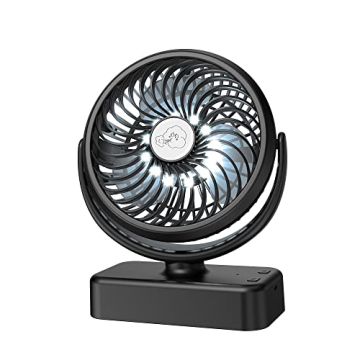 REENUO Portable Camping Fan LED Lights 40H Battery Life