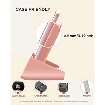 Fast YUWISS Wireless Charging Stand for iPhones and Samsung