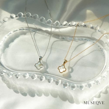 MUSEQVE Four Leaf Clover Necklace for Women