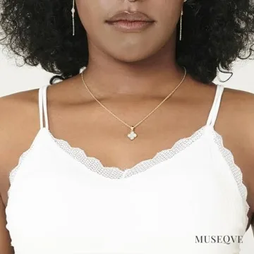 MUSEQVE Four Leaf Clover Necklace for Women