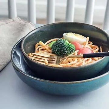 UNICASA 26 oz Ceramic Bowls Set - Stylish & Durable Dining