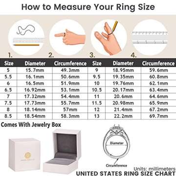 Newshe Jewellery 5A Cubic Zirconia Curved Wedding Bands for Women Ring Enhancer Guard for Engagement Rings 925 Sterling Silver Yellow Gold Silver Size 7