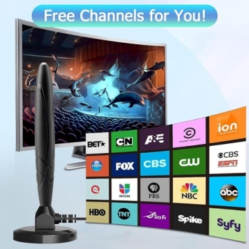 Indoor TV Antenna for Local HD Channels 4K Support