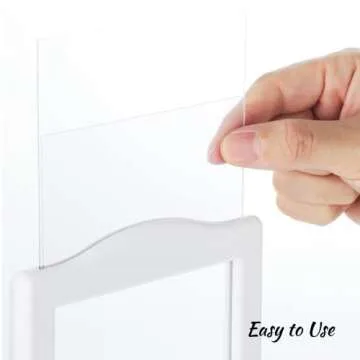 Homaisson 10 PCS Double-sided Standing Picture Frame, 4x6 Inch Pedestal Display Photo Frames for Wedding Bridal Shower Decor Table Number