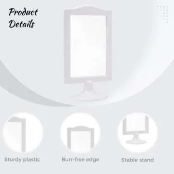 Homaisson 10 PCS Double-sided Standing Picture Frame, 4x6 Inch Pedestal Display Photo Frames for Wedding Bridal Shower Decor Table Number