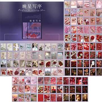 Huralona 400 Sheets Scrapbooking Material Paper Vintage Bullet Journaling Paper Collection DIY Decorative Craft Paper Journal Embellishment Supplies (Star)