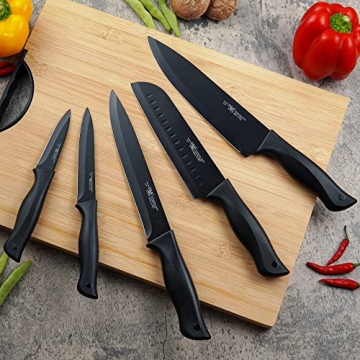 HUNTER.DUAL 15-Piece Kitchen Knife Set with Block