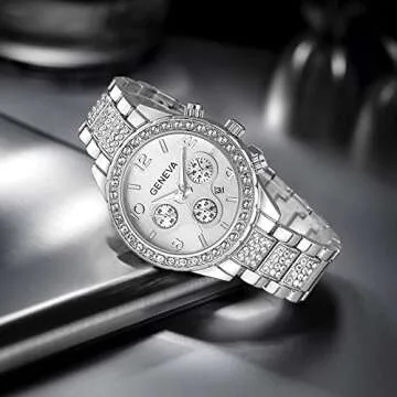 Elegant FANMIS Crystal Diamond Unisex Watch for All Occasions