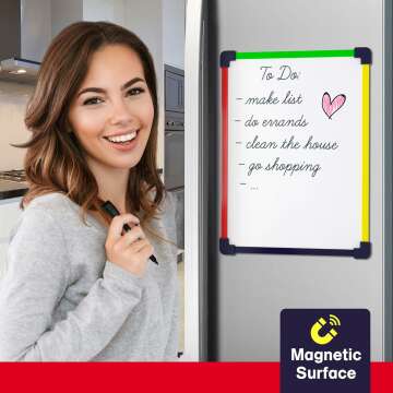 Magnetic Dry Erase Board for Kids - ScribbleDo 9"x12"