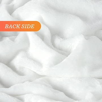 TOONOW Soft Faux Fur Throw Blanket 50x60 for Cozy Comfort