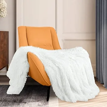 TOONOW Soft Faux Fur Throw Blanket 50x60 for Cozy Comfort